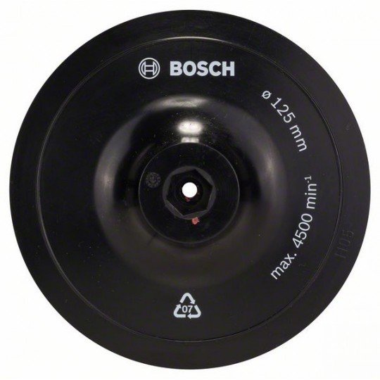 Bosch Tépőzáras csiszolótányér 125 mm, 8 mm