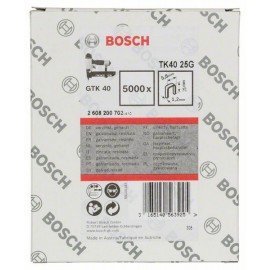 Bosch Tűzőkapocs, TK40 25G 1,2 mm, 25 mm, horganyzott